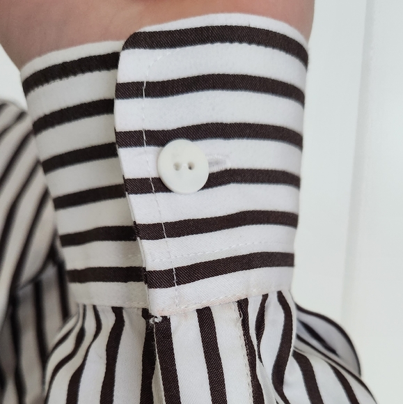 Eileen M Custom Designed Striped Button Down Tunic - Picture 6 of 9
